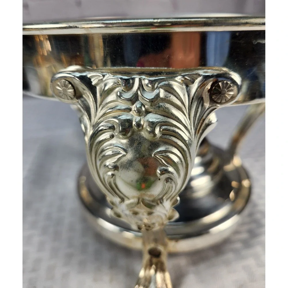 Vintage FB Rogers Silver Plated Chafing Dish Stand Ornate Classic Elegance